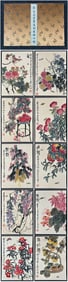 A Chinese Album Ink Painting of Flower and Fruit on Paper,Qi Baishi