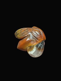A Rare Agate Jade Cicada Ornament