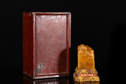 Shoushan Stone Tianhuang Stone Auspicious Beast Seal
