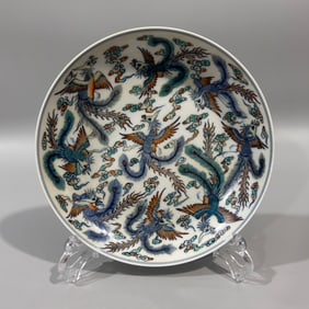 A Exquisite Doucai Phoenix Pattern Plate