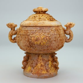 A Exquisite Colored Glaze Auspicious Beast Incense Burner