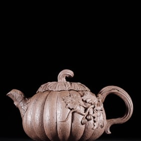 A Exquisite Purple Sands Pumpkin Shaped Ewer