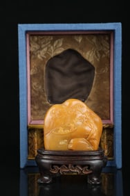 Shoushan Stone Tianhuang Stone Landscape Pattern Ornament