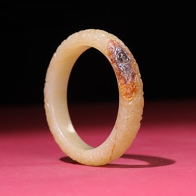 A Exquisite Hotan Jade Auspicious Beast Pattern Bracelets