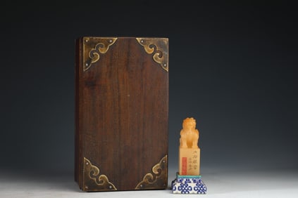 Shoushan Stone Tianhuang Stone Auspicious Beast Seal