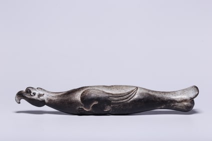 A Rare Gaogu Jade Divine Bird