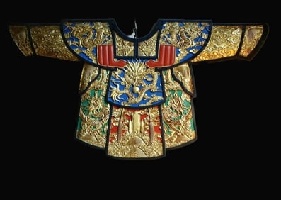 Wood Carving Qi Jin Mandarin Jacket