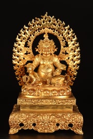 A Exquisite Gilt Bronze Buddha Statue
