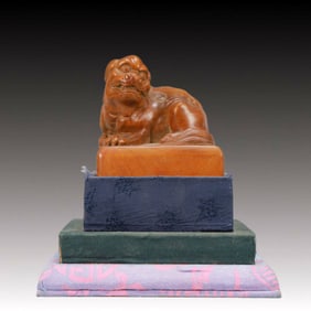 An Exquisite Boxwood Lion Seal