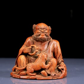 An Exquisite Bamboo Arhat Ornament