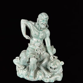 An Exquisite Blance-De-Chine Statue of Arhat