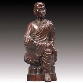 An Exquisite Eaglewood Arhat Ornament