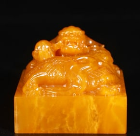 A Exquisite Shoushan Tianhuang Stone Dragon Seal