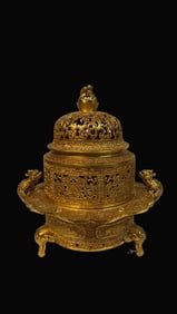 A Exquisite Copper Body Figures Pattern Basin