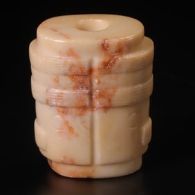 An Archaic Gaogu Jade Cong Ornament