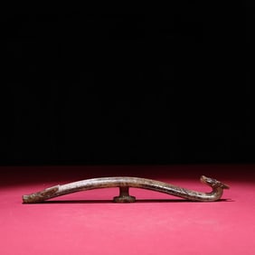 A Exquisite Hotan Jade Dragon Head Ornament