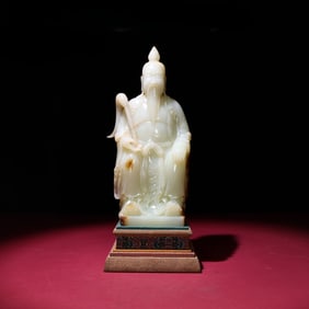 A Exquisite Hotan Jade Figures Ornament