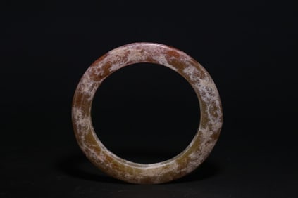 A Exquisite Archaic Jade Round Handheld Ornament