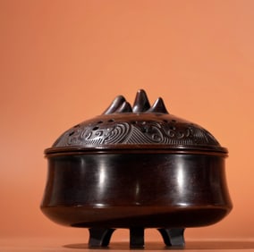 A Exquisite Red Copper Incense Burner