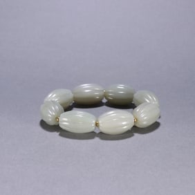 A Rare Hotan Jade Bracelet