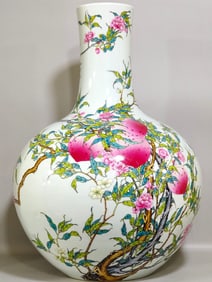 Famille-Rose Flower Pattern Vase
