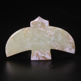 An Archaic Gaogu Jade Flying Bird
