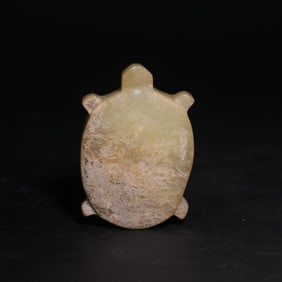 A Exquisite Archaic Jade Turtle Sculpture