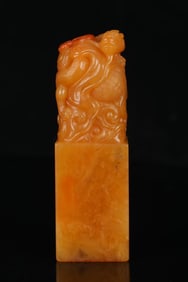 A Exquisite Shoushan Tianhuang Stone Auspicious Beast Seal