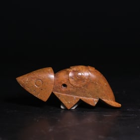 A Exquisite Archaic Jade Beast Sculpture