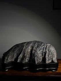 An Exquisite Lingbi Stone Rockery Ornament