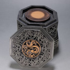 An Exquisite with poem Inkstone