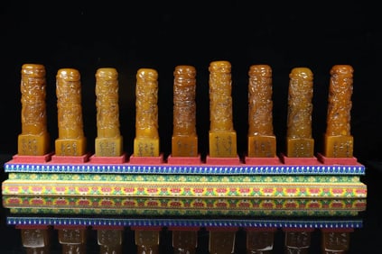 A Set of Fine Tianhuang Stone Dragon Pattern Seal