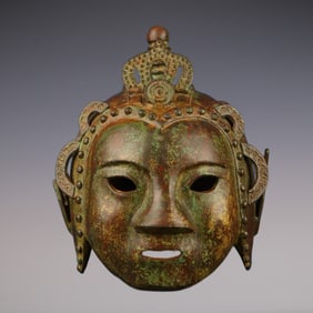 An Exquisite Bronze Helmet