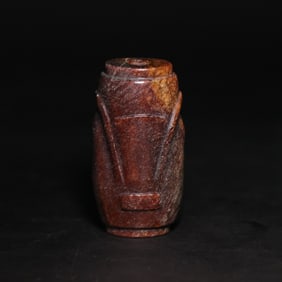 A Exquisite Archaic Jade Cicada-Shaped Handheld Ornament