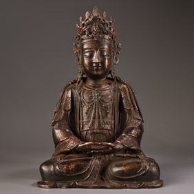 A Exquisite Bronze Statue of Avalokitesvara Bodhisattva
