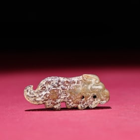 A Exquisite Hotan Jade Tiger Ornament