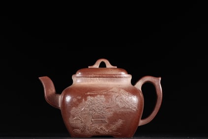 A Exquisite Purple Sands Landscape Pattern Ewer