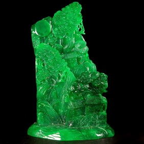 A Exquisite Jadeite Landscape Ornament