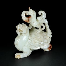 A Exquisite Hotan Jade Turtle Ornament