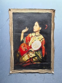 A Fabulous Chinese Oil Painting of Figures