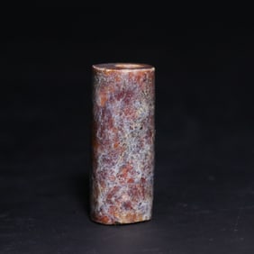 A Exquisite Archaic Jade Cicada-Shaped Handheld Ornament