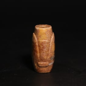 A Exquisite Archaic Jade Cicada-Shaped Tube