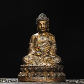 A Exquisite Gilt Bronze Buddha Statue