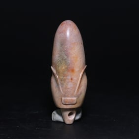 A Exquisite Archaic Jade Cicada Handheld Ornament