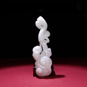 A Exquisite Hotan White Jade Ruyi Ornament