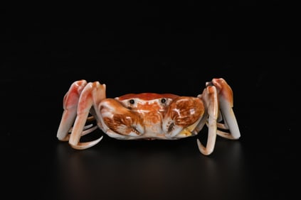 A Rare Bionic Porcelain Crab
