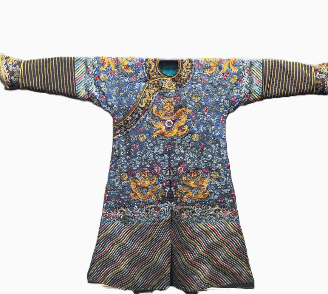 A Rare Brocade Embroidery Imperial Robe (1 of 9)