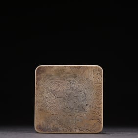 A Exquisite Bronze Figures Pattern Box