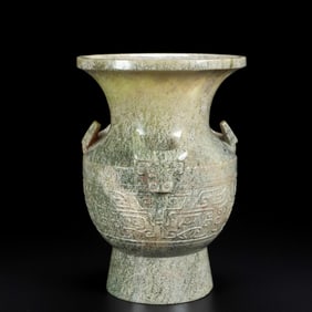 A Exquisite Hetian Jade Vase
