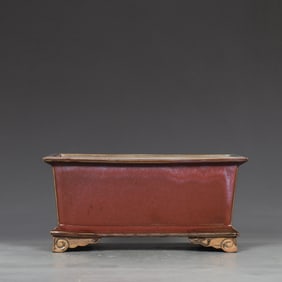 A Exquisite Jun yao Purple Glazed Flowerpot